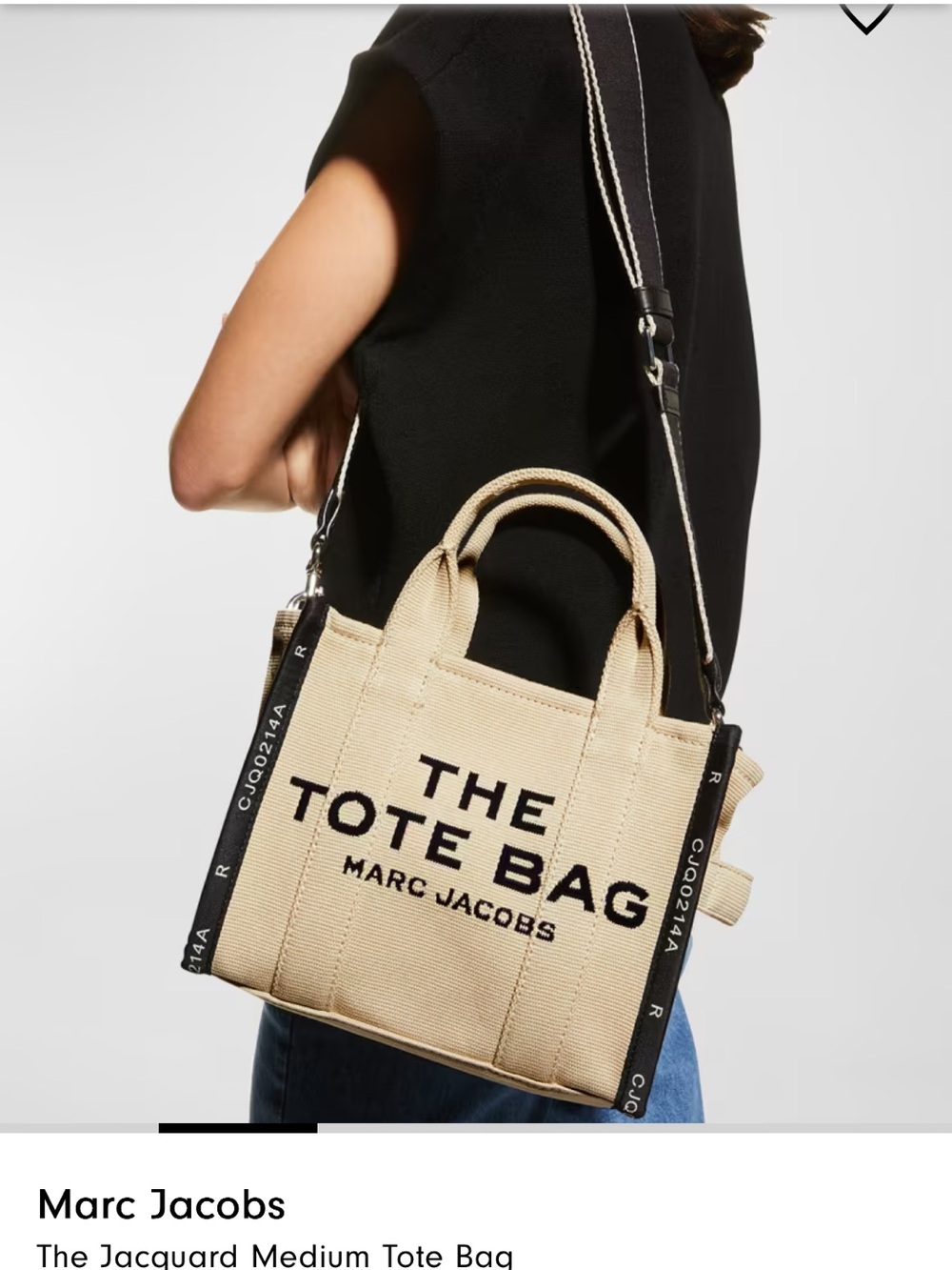 Marc Jacobs The Jacquard Medium Tote Bag in Warm Sand
